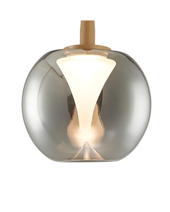 ANDRÓMEDA * COLGANTE 1L - BASE ORO - CRISTAL CROME 8939